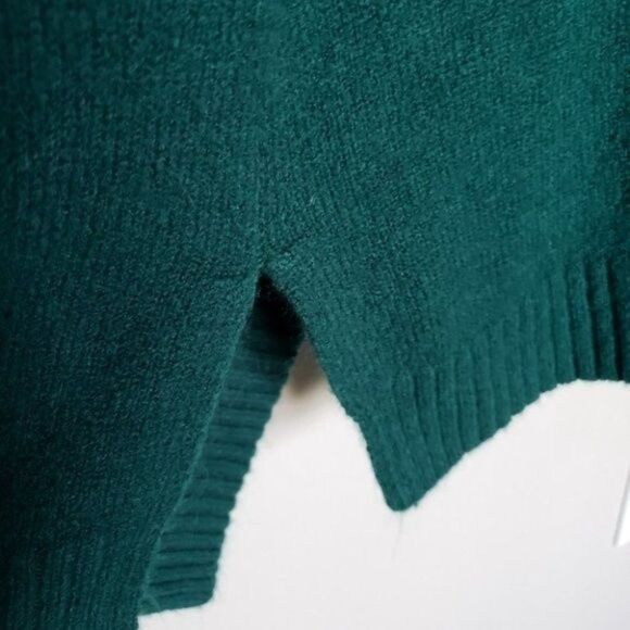 Roaman's green open front long cardigan vest size M - Picture 4 of 12